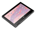 HP Fortis x360 11 inch G5 Chromebook Intel® N N200 Hybrid (2-in-1) 11.6" Touchscreen HD 8 GB LPDDR5x-SDRAM 64 GB eMMC Wi-Fi 6E (802.11ax) ChromeOS Black