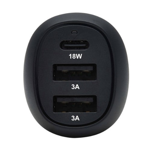 Tripp Lite U280-C03-36W-1B mobile device charger Universal Black Cigar lighter Fast charging Auto