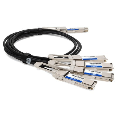 AddOn Networks CAB-D-4Q-400G-2-5M-AO InfiniBand/fibre optic cable 98.4" (2.5 m) QSFP-DD 4xQSFP56 Black, Silver