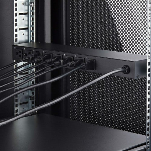 StarTech.com 8NS8-RACK-MOUNT-PDU power distribution unit (PDU) 8 AC outlet(s) 1U Black