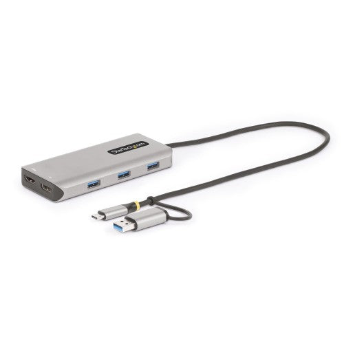 StarTech.com 167B-USBC-MULTIPORT laptop dock/port replicator Wired USB 3.2 Gen 1 (3.1 Gen 1) Type-C Silver
