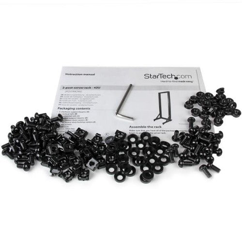 StarTech.com 2POSTRACK42 rack cabinet 42U Freestanding rack Black