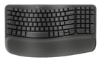 Logitech Wave Keys keyboard Universal RF Wireless + Bluetooth QWERTY English Graphite