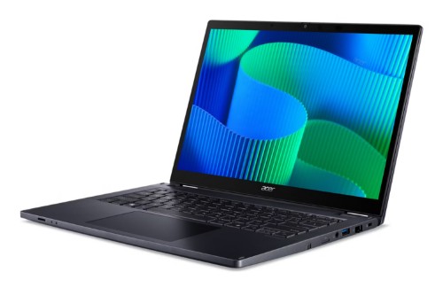 Acer TravelMate TMP414RN-54-72F5 Intel Core Ultra 7 155U Hybrid (2-in-1) 14" Touchscreen WUXGA 16 GB DDR5-SDRAM 1 TB SSD Wi-Fi 6E (802.11ax) Windows 11 Pro Blue