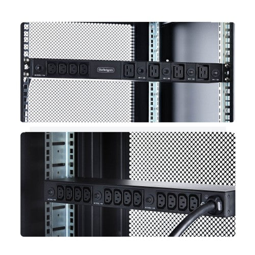 StarTech.com 2030B8H-RACK-PDU-IC power distribution unit (PDU) 20 AC outlet(s) 1U Black