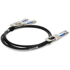 AddOn Networks DAC-Q56DD2Q562-5M-AO InfiniBand/fibre optic cable 98.4" (2.5 m) QSFP-DD 2x QSFP56 Black, Metallic