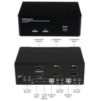 StarTech.com SV231DPDDUA KVM switch Black