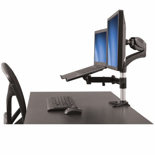 StarTech.com ARMUNONB monitor mount / stand 27" Desk Aluminum, Black