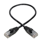 Tripp Lite N261-S01-BK networking cable Black 11.8" (0.3 m) Cat6a U/UTP (UTP)