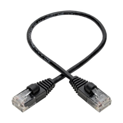 Tripp Lite N261-S01-BK networking cable Black 11.8" (0.3 m) Cat6a U/UTP (UTP)