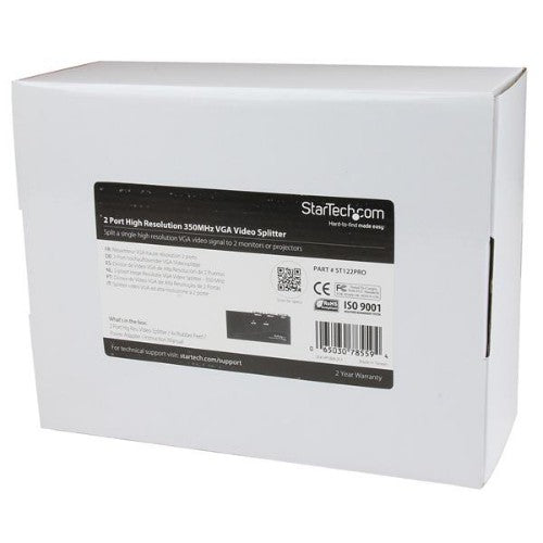 StarTech.com ST122PRO video splitter VGA 2x VGA