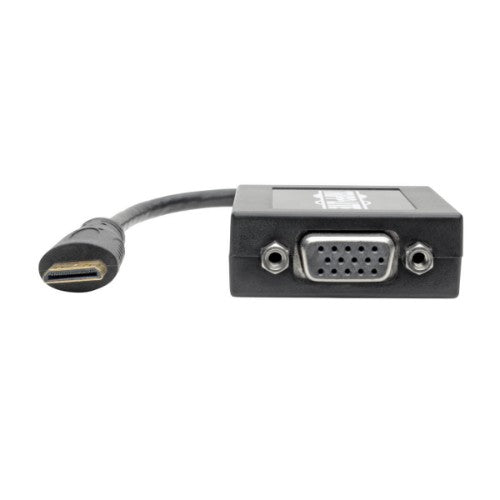 Tripp Lite P131-06N-MINI video cable adapter 6" (0.152 m) Mini HDMI VGA (D-Sub) Black