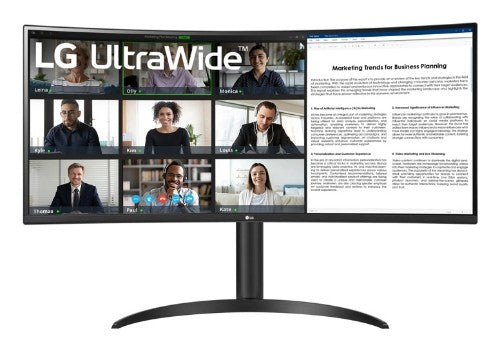 LG 34WR55QK-B computer monitor 34" 3440 x 1440 pixels Wide Quad HD Black