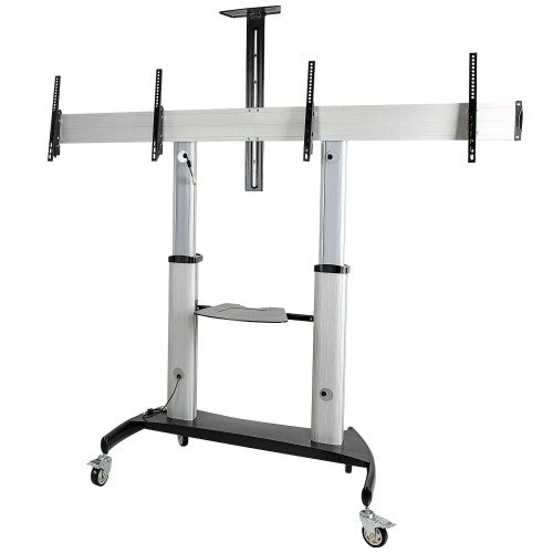StarTech.com STNDMTVDUO TV mount/stand 60" Black, Silver