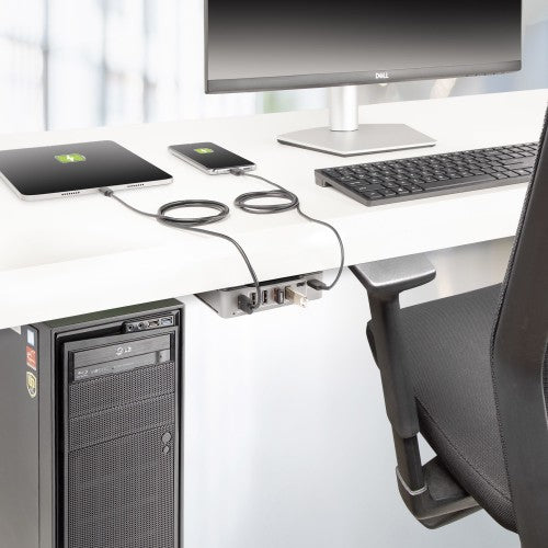 StarTech.com 10G5A2CS-USB-C-HUB interface hub USB 3.2 Gen 2 (3.1 Gen 2) Type-C 10000 Mbit/s Silver