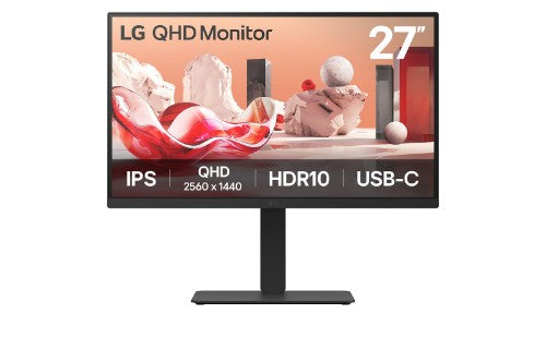 LG 27BA75QB-B computer monitor 27" 2560 x 1440 pixels Wide Quad HD LED Black