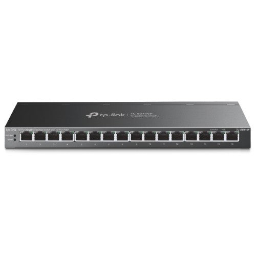 TP-Link TL-SG116P network switch Unmanaged Gigabit Ethernet (10/100/1000) Power over Ethernet (PoE) Black