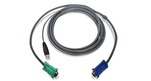 iogear USB 10 Ft KVM cable 118.1" (3 m) Black