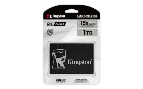 Kingston Technology KC600 1 TB 2.5" Serial ATA III 3D TLC