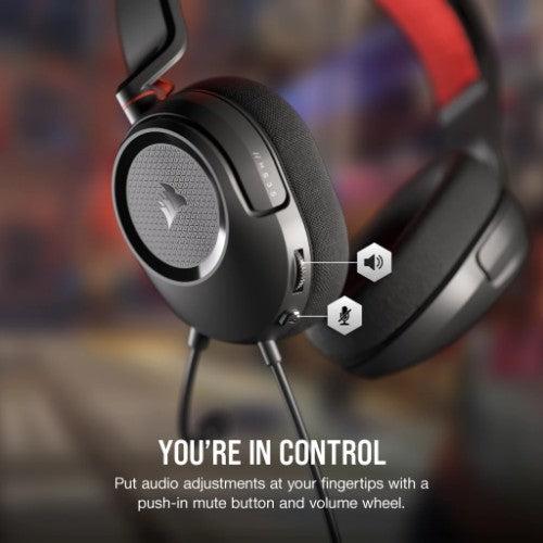 Corsair HS35 v2 Headset Wired Head-band Gaming Carbon