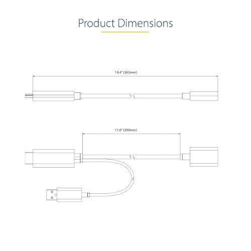StarTech.com 128-HDMI-DISPLAYPORT video cable adapter 11.8" (0.3 m) HDMI Type A (Standard) Black, Gray