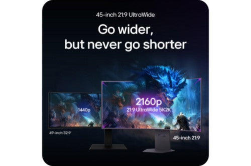 LG UltraGear computer monitor 45" 5120 x 2160 pixels 5K Ultra HD OLED Black