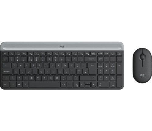 Logitech 920-009437 keyboard Mouse included Office RF Wireless English Graphite