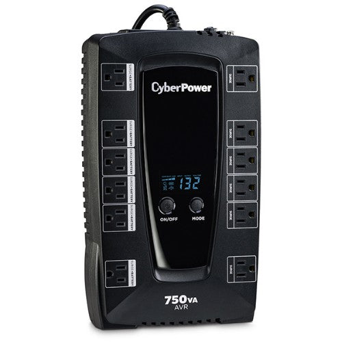 CyberPower AVRG750LCD uninterruptible power supply (UPS) Line-Interactive 0.75 kVA 450 W 12 AC outlet(s)