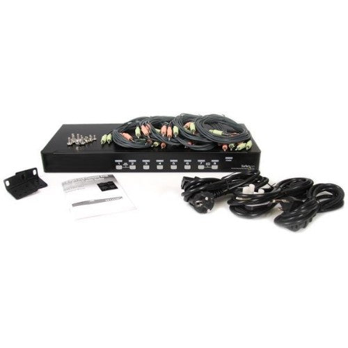StarTech.com SV831DUSBAU KVM switch Rack mounting Black