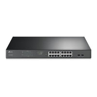 TP-Link TL-SG1218MPE Managed L2 Gigabit Ethernet (10/100/1000) Power over Ethernet (PoE) 1U Black