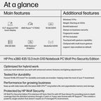 HP Pro x360 435 G10 Wolf Pro Security Edition AMD Ryzen™ 5 7530U Hybrid (2-in-1) 13.3" Touchscreen Full HD 16 GB DDR4-SDRAM 256 GB SSD Wi-Fi 6E (802.11ax) Windows 11 Pro Silver