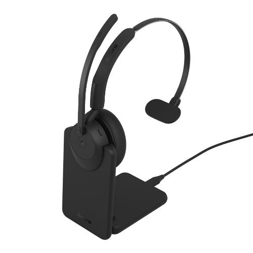 Jabra Evolve3 45 Headset Wireless Head-band Office/Call center USB Type-C Bluetooth Black