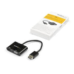 StarTech.com DP2VGAHD20 video cable adapter DisplayPort HDMI + VGA (D-Sub) Black