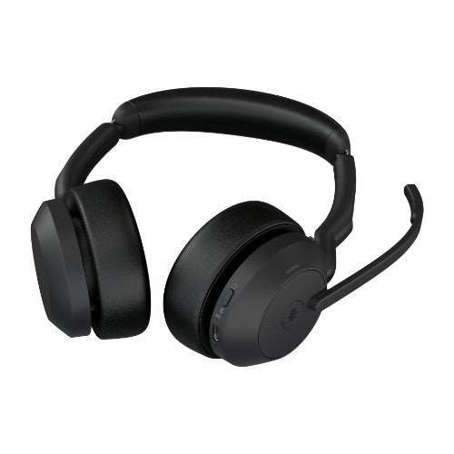 Jabra Evolve2 55 Headset Wireless Head-band Office/Call center USB Type-C Bluetooth Charging stand