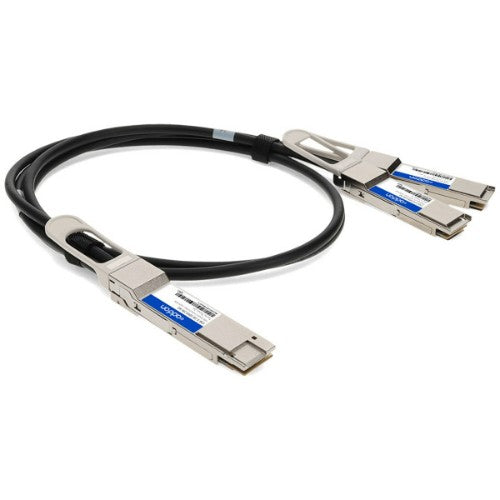 AddOn Networks CAB-D-2Q-200G-2M-AO InfiniBand/fibre optic cable 78.7" (2 m) QSFP-DD 2x QSFP28 Black, Metallic