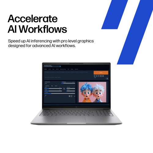HP Zbook X G1i 16 inch Mobile Workstation PC Wolf Pro Security Edition Intel Core Ultra 7 255HX 16" WUXGA 32 GB DDR5-SDRAM 512 GB SSD NVIDIA RTX PRO 500 Blackwell Wi-Fi 7 (802.11be) Windows 11 Pro Silver