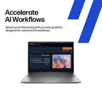 HP Zbook X G1i 16 inch Mobile Workstation PC Wolf Pro Security Edition Intel Core Ultra 7 255HX 16" WUXGA 32 GB DDR5-SDRAM 512 GB SSD NVIDIA RTX PRO 500 Blackwell Wi-Fi 7 (802.11be) Windows 11 Pro Silver