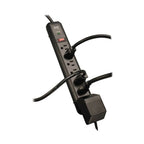 Tripp Lite TLP74RB surge protector Black 7 AC outlet(s) 120 V 48" (1.22 m)