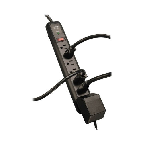 Tripp Lite TLP74RB surge protector Black 7 AC outlet(s) 120 V 48" (1.22 m)