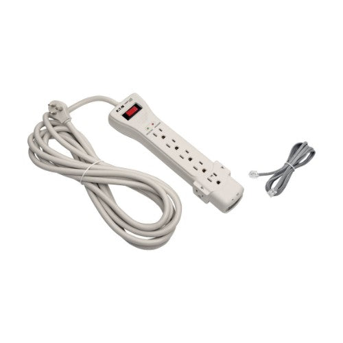 Tripp Lite SUPER7TEL15 surge protector White 7 AC outlet(s) 120 V 177.2" (4.5 m)