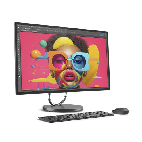 Lenovo Yoga AIO 32ILL10 Copilot+ PC Intel Core Ultra 7 258V 31.5" 3840 x 2160 pixels All-in-One PC 32 GB LPDDR5x-SDRAM 1 TB SSD NVIDIA GeForce RTX 4050 Windows 11 Pro Wi-Fi 7 (802.11be) Gray