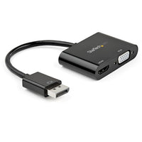 StarTech.com DP2VGAHD20 video cable adapter DisplayPort HDMI + VGA (D-Sub) Black