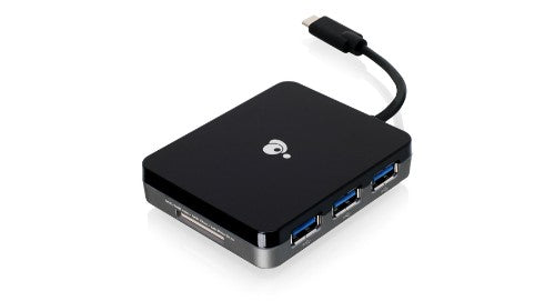 iogear GUH3C37SD card reader USB 3.2 Gen 1 (3.1 Gen 1) Type-C Black, Gray