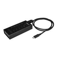 StarTech.com HB30C5A2CST interface hub USB 3.2 Gen 1 (3.1 Gen 1) Type-B 5000 Mbit/s Black