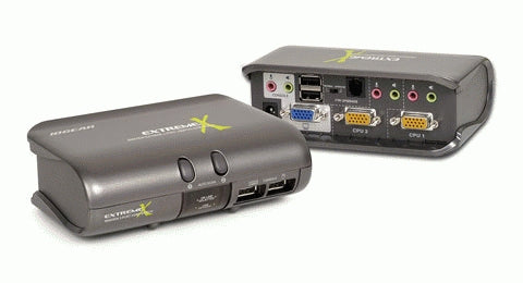 iogear MiniView Extreme Multimedia KVMP Switch KVM switch Grey