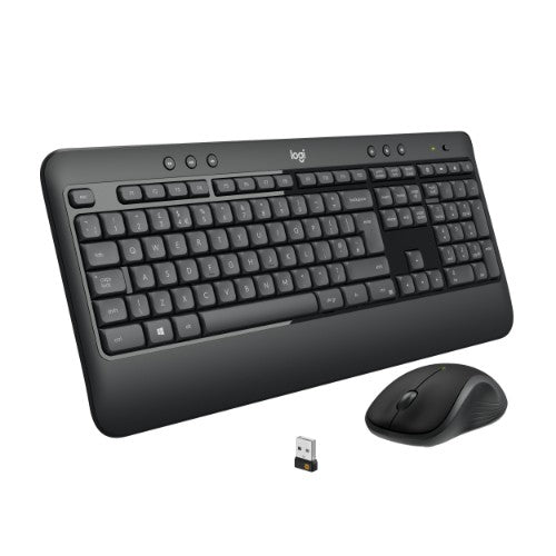 Logitech 920-008671 keyboard Mouse included RF Wireless QWERTY English Black, White