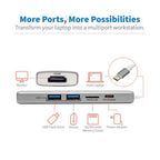 Tripp Lite U442-DOCK10-S laptop dock/port replicator USB 3.2 Gen 2 (3.1 Gen 2) Type-C Silver