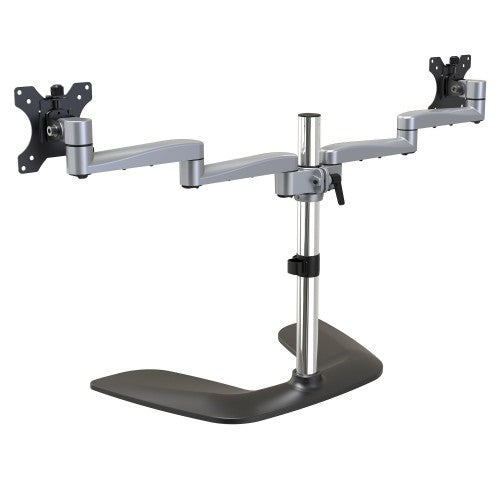 StarTech.com ARMDUALSS monitor mount / stand 32" Desk Black, Silver