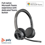 HP Poly Voyager 4320 Microsoft Teams Certified USB-A Headset +BT700 dongle