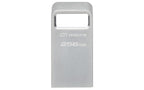 Kingston Technology DataTraveler Micro USB flash drive 256 GB USB Type-A 3.2 Gen 1 (3.1 Gen 1) Silver